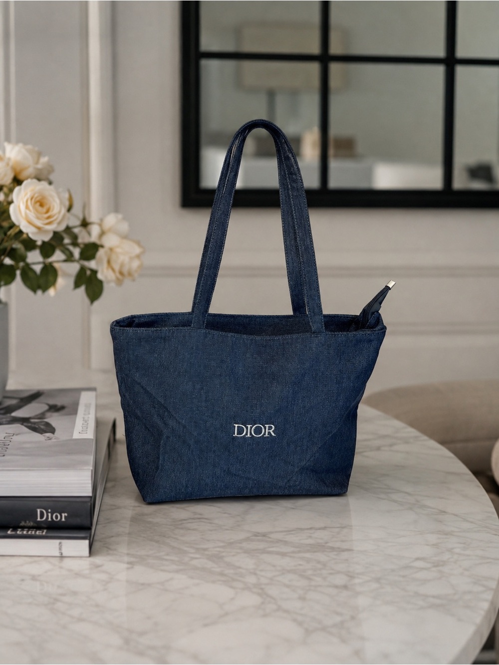 GWPDark Blue Denim Canvas Tote